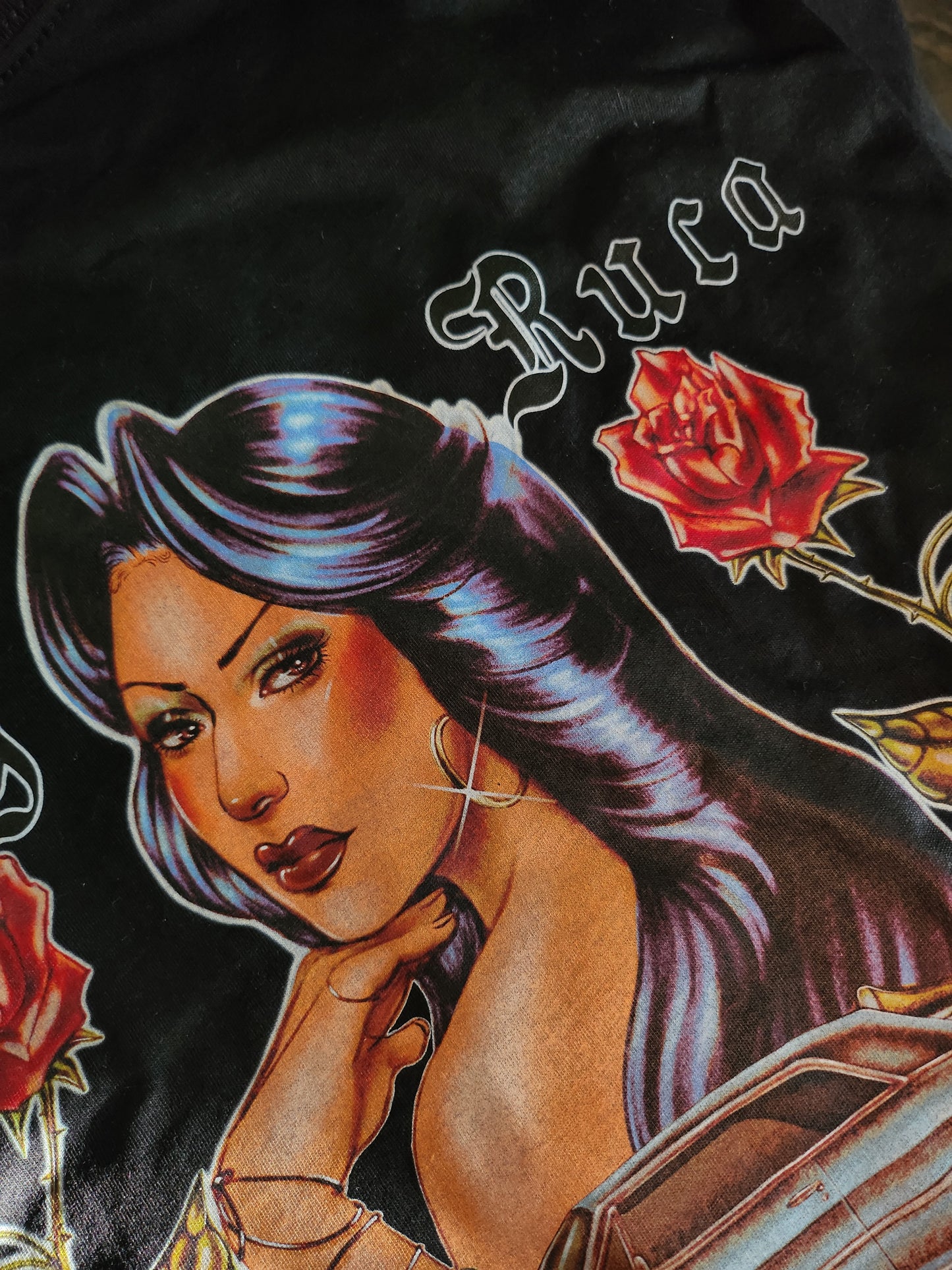La Rosa Unisex Black T-shirt