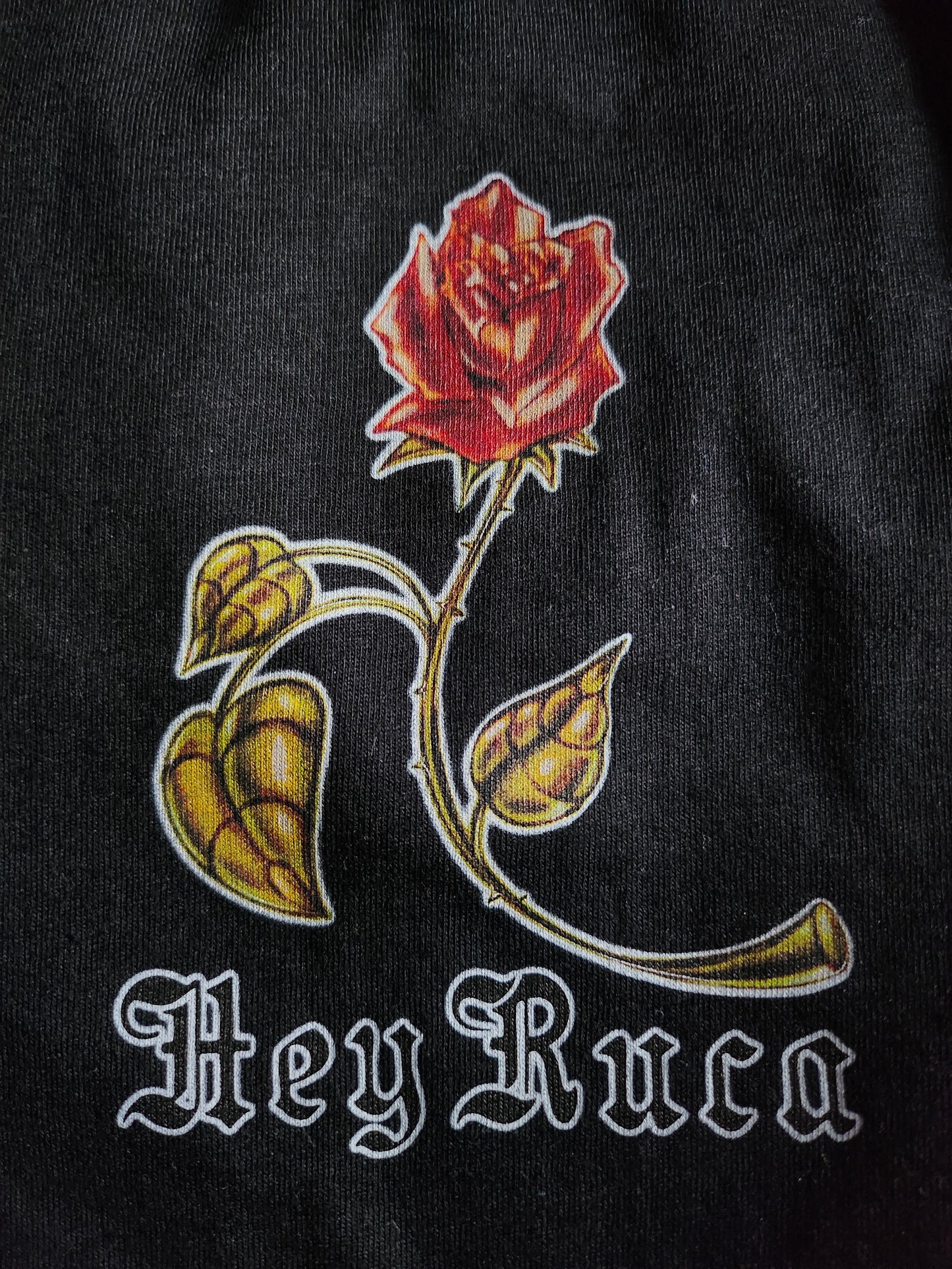 La Rosa Unisex Black T-shirt