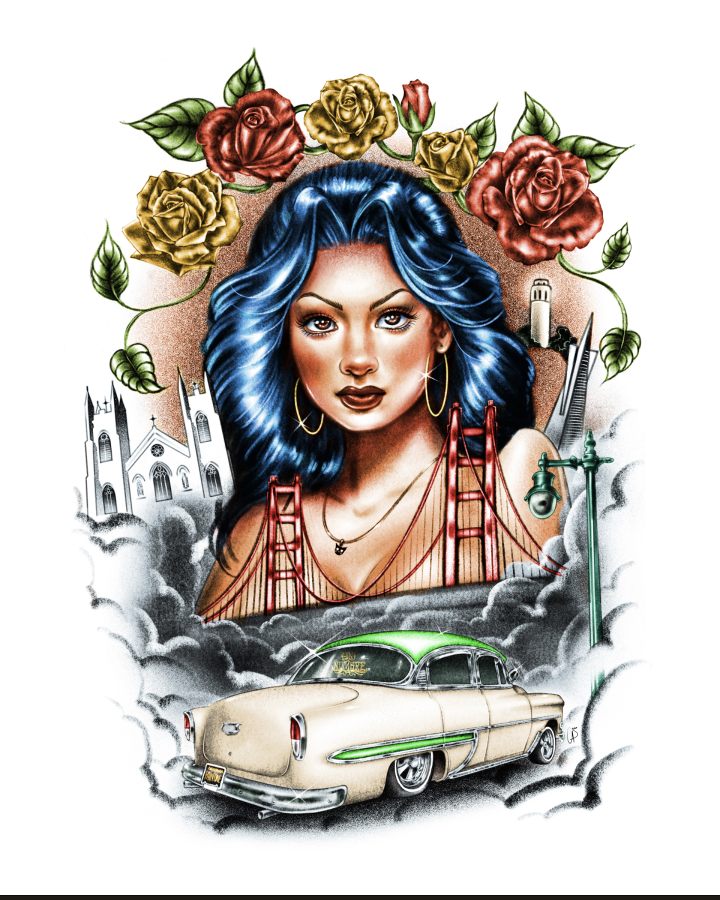 " North Beachin' " PRINT