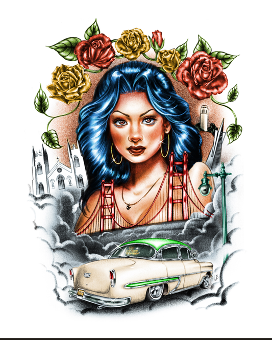 " North Beachin' " PRINT
