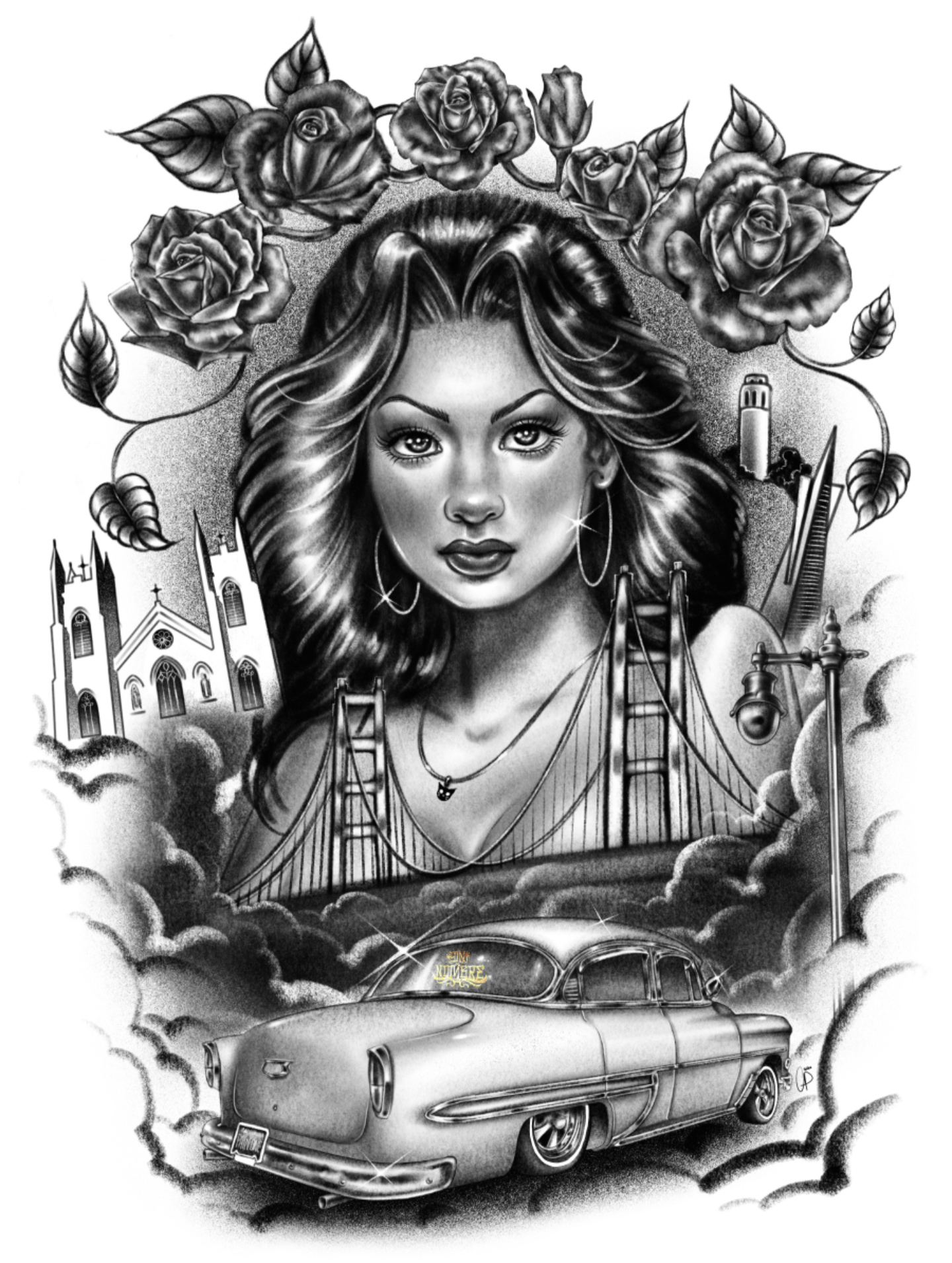 " North Beachin' " PRINT